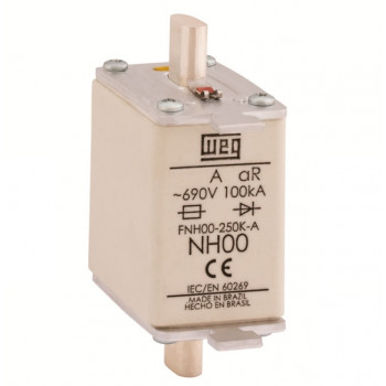 Fusível Ultrarrápido - Contato Faca - FNH00-35K-A WEG