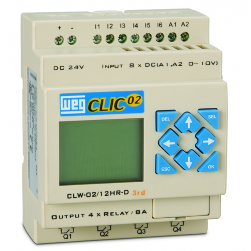 Controladores Lógico Programáveis (CLP) WEG - Clic02 - CLW-02 12HR-D 3RD