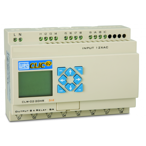 Controladores Lógico Programáveis (CLP) WEG - Clic02 - CLW-02 20VR-D 3RD